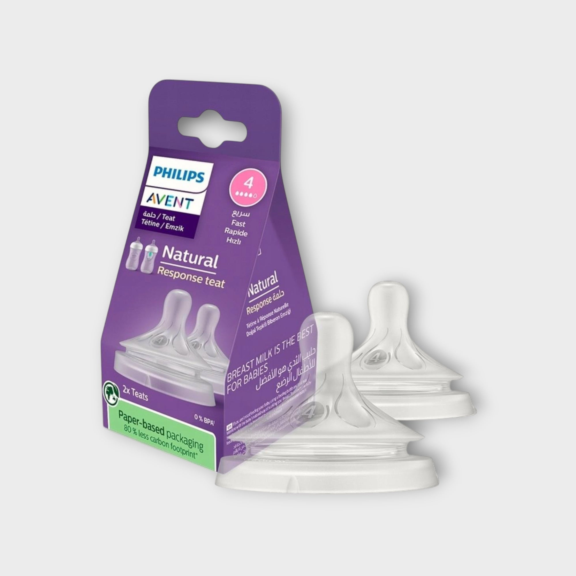 Philips Avent Natural Response Nipple 3M+ - smoczek, 2 sztuki
