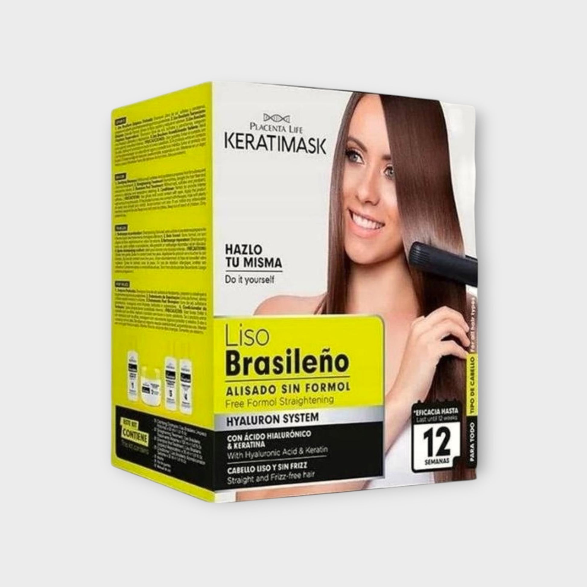 Placenta Life Keratimask Liso Brasileño 240 ml - maska do włosów wygładzająca