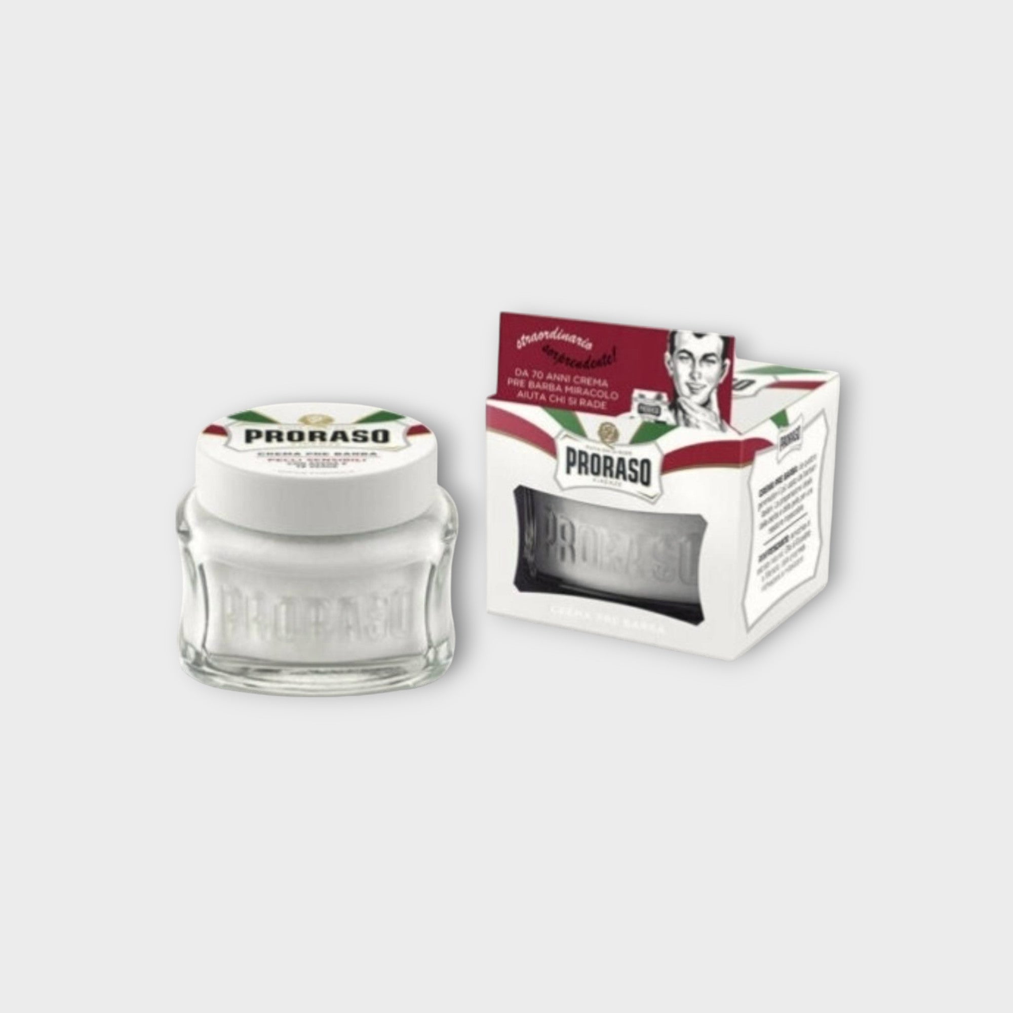 Krem Proraso White Line 100 ml, łagodzenie skóry wrażliwej przed goleniem