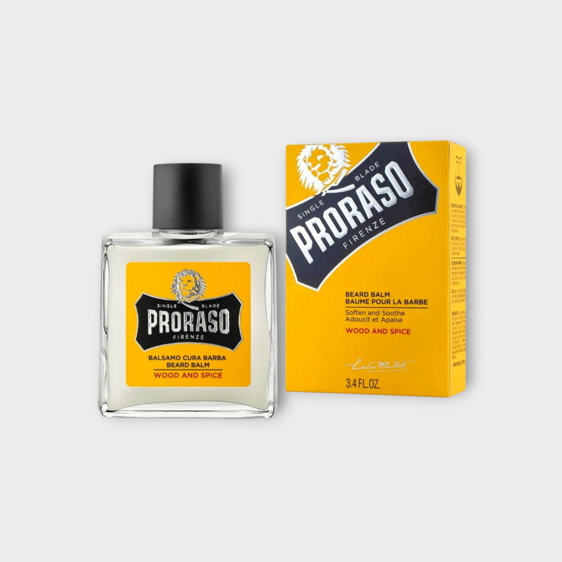 Balsam Proraso Wood and Spice 100ml, nawilżający do brody i wąsów z drzewnym zapachem