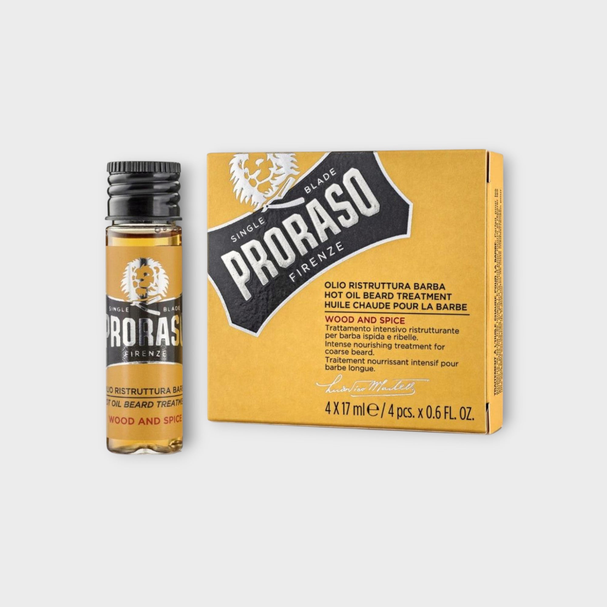  kuracja do brody Proraso Wood & Spice 4 x 17 ml
