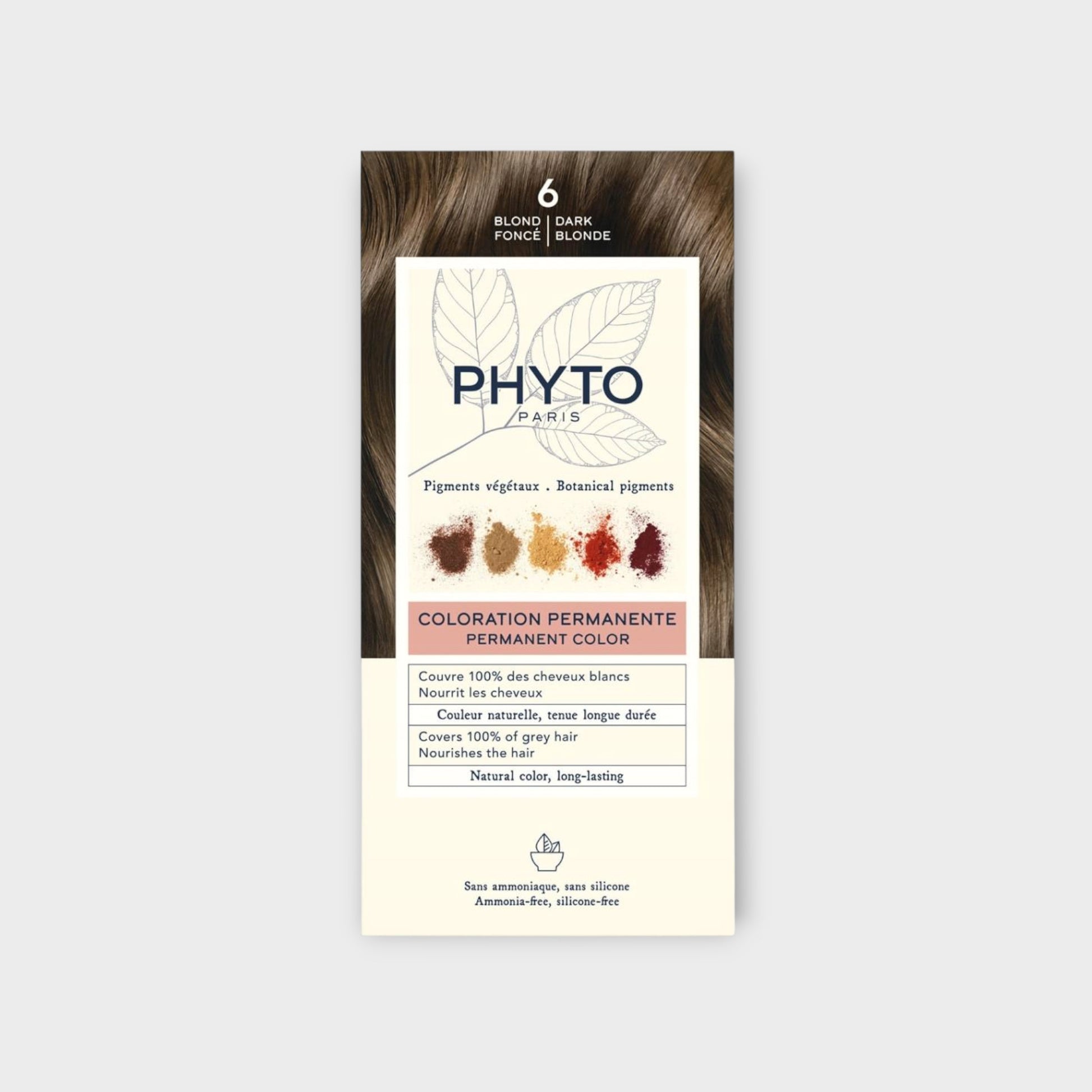 Phyto PhytoColor 6 - intensywny ciemny blond, trwałe pokrycie