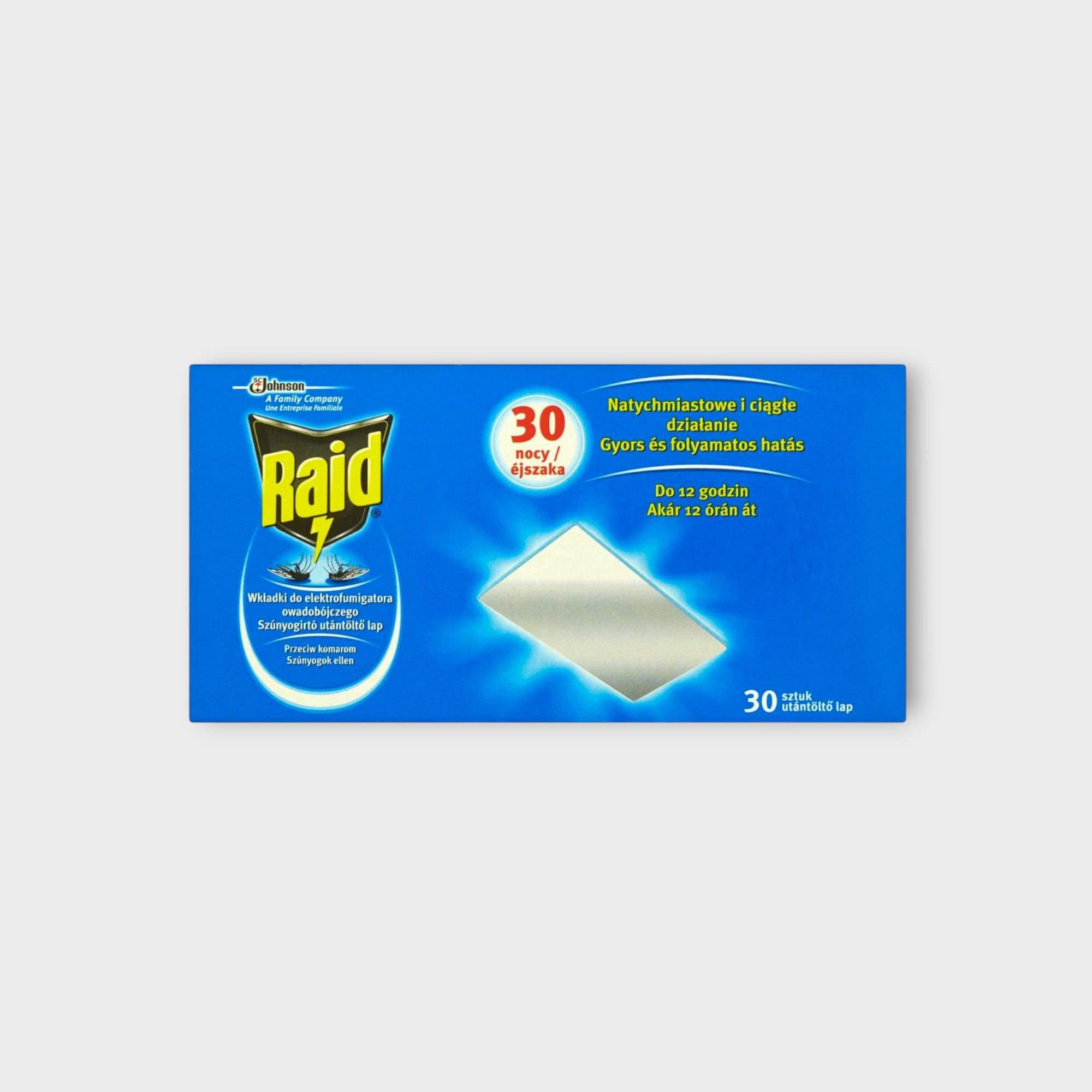 Raid Wkładki Owadobójcze 30s - Wkładki do elektrofumigatora przeciwko komarom