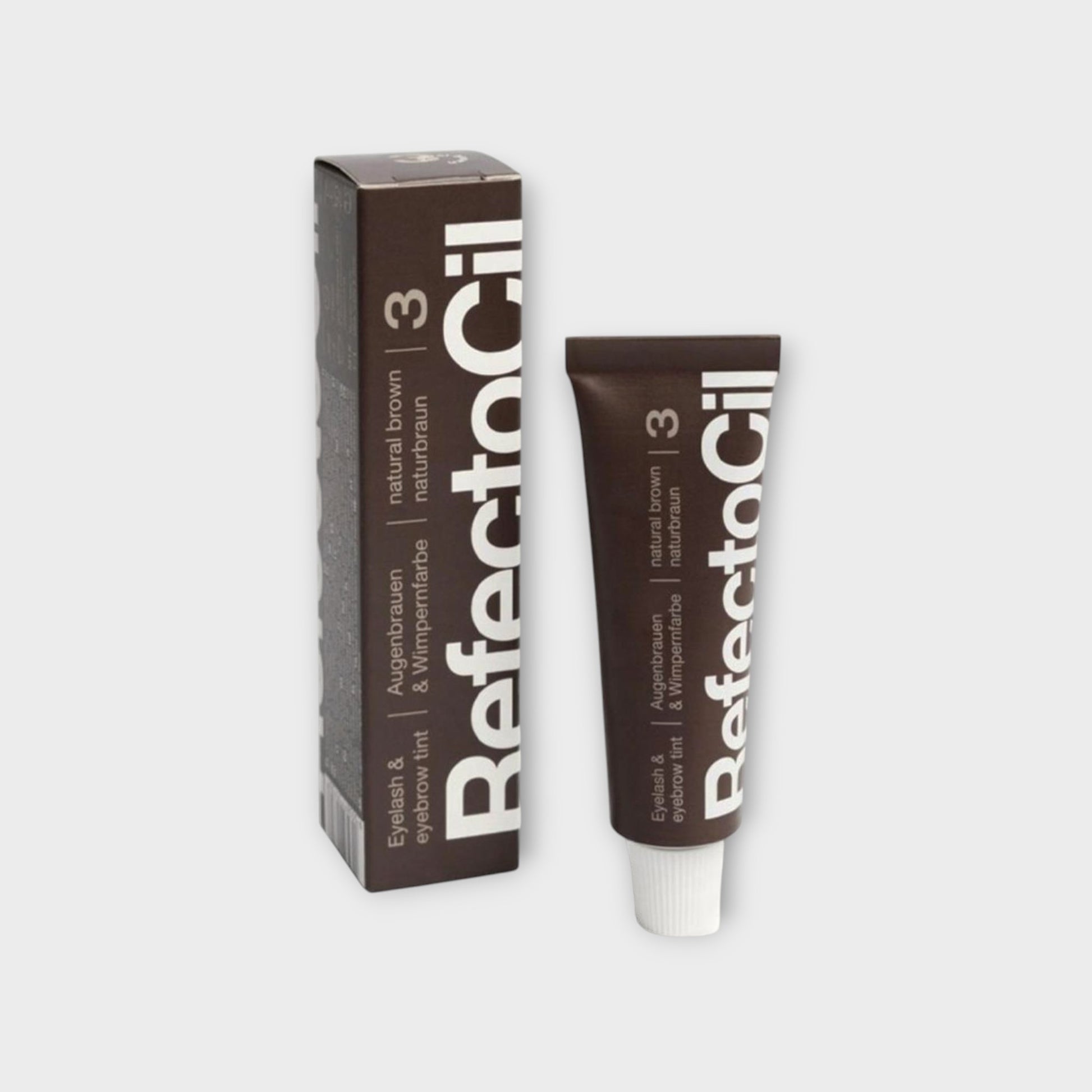 RefectoCil Henna Natural Brown 3.0 - farba do brwi i rzęs, profesjonalna koloryzacja
