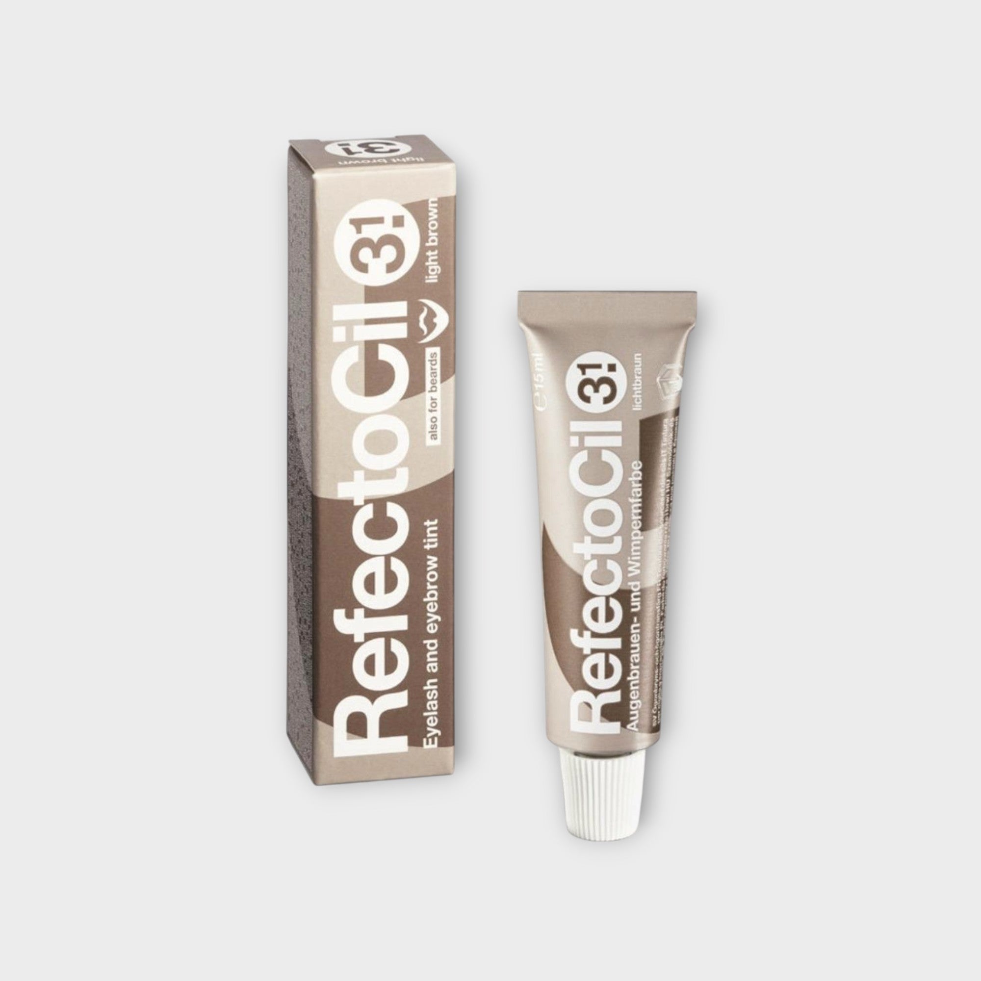 RefectoCil Light Brown 15 ml - farba do brwi i rzęs w odcieniu jasnego brązu