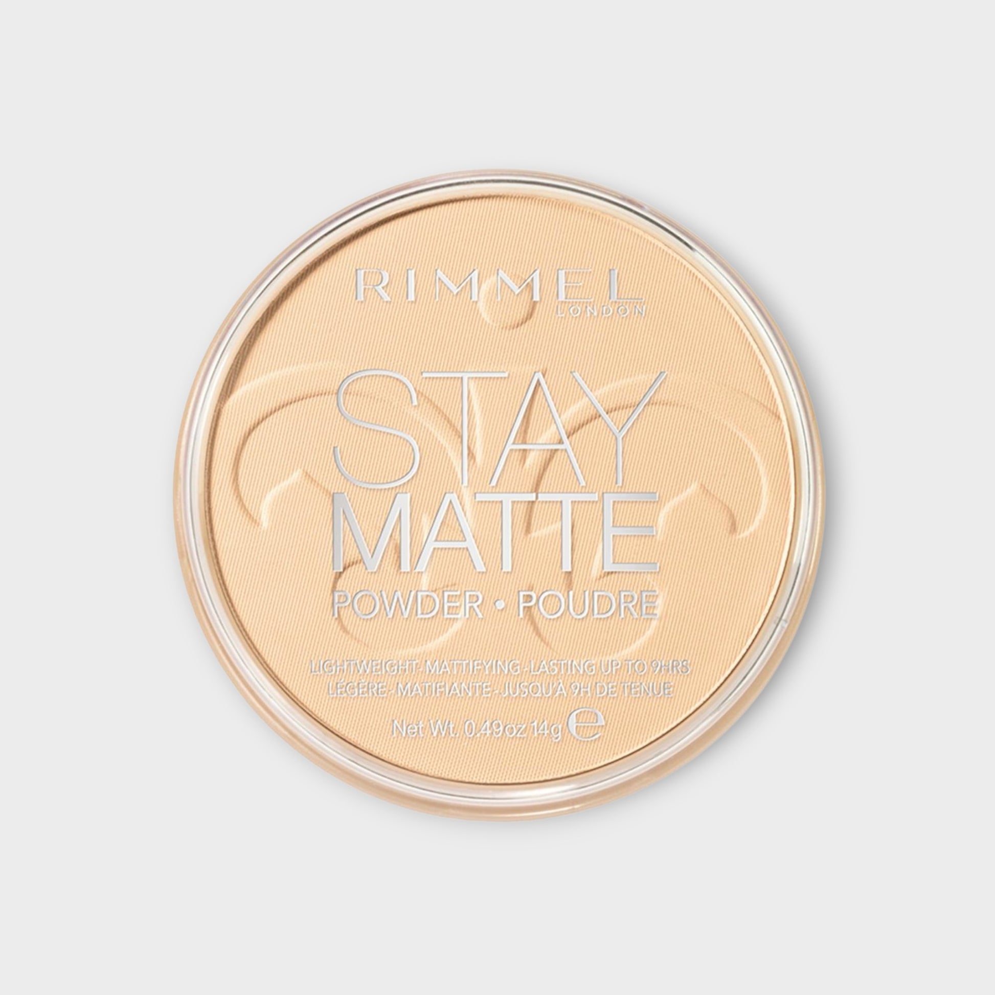Rimmel Stay Matte 001 Transparent Puder Prasowany - puder do twarzy o matowym wykończeniu