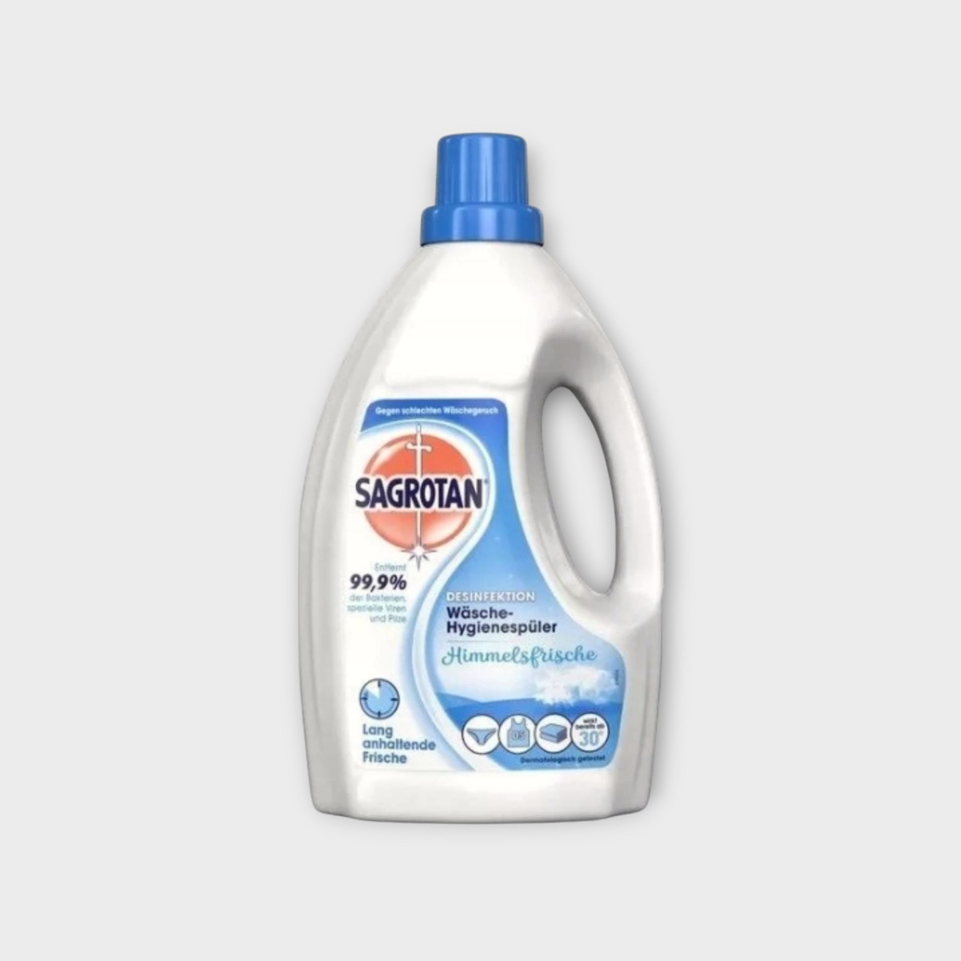 Płyn do Płukania Sagrotan 1,5 l, wersja niebieska, świeży zapach