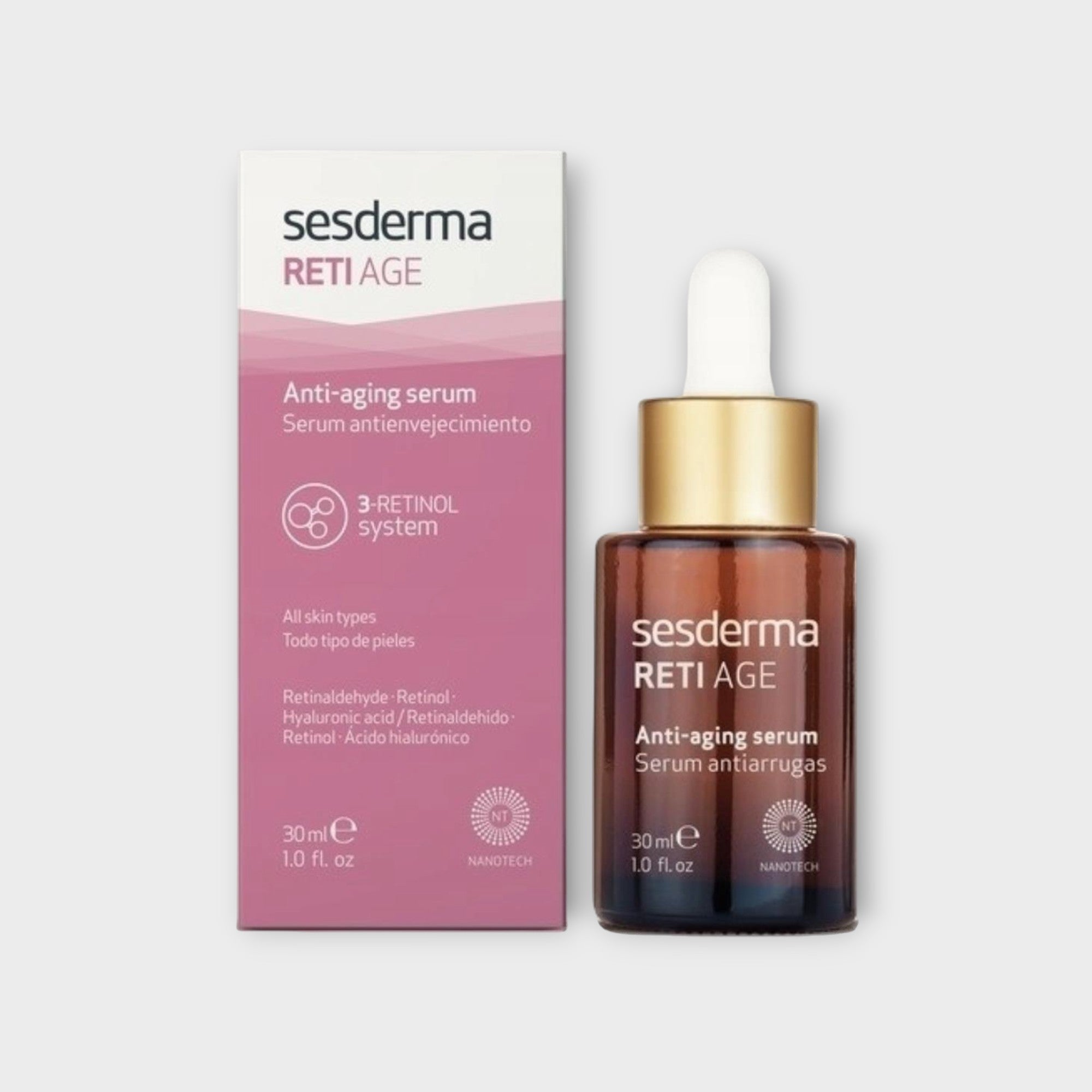 Sesderma Reti Age Facial Antiaging Serum 30ml, przeciwstarzeniowe, z retinolem