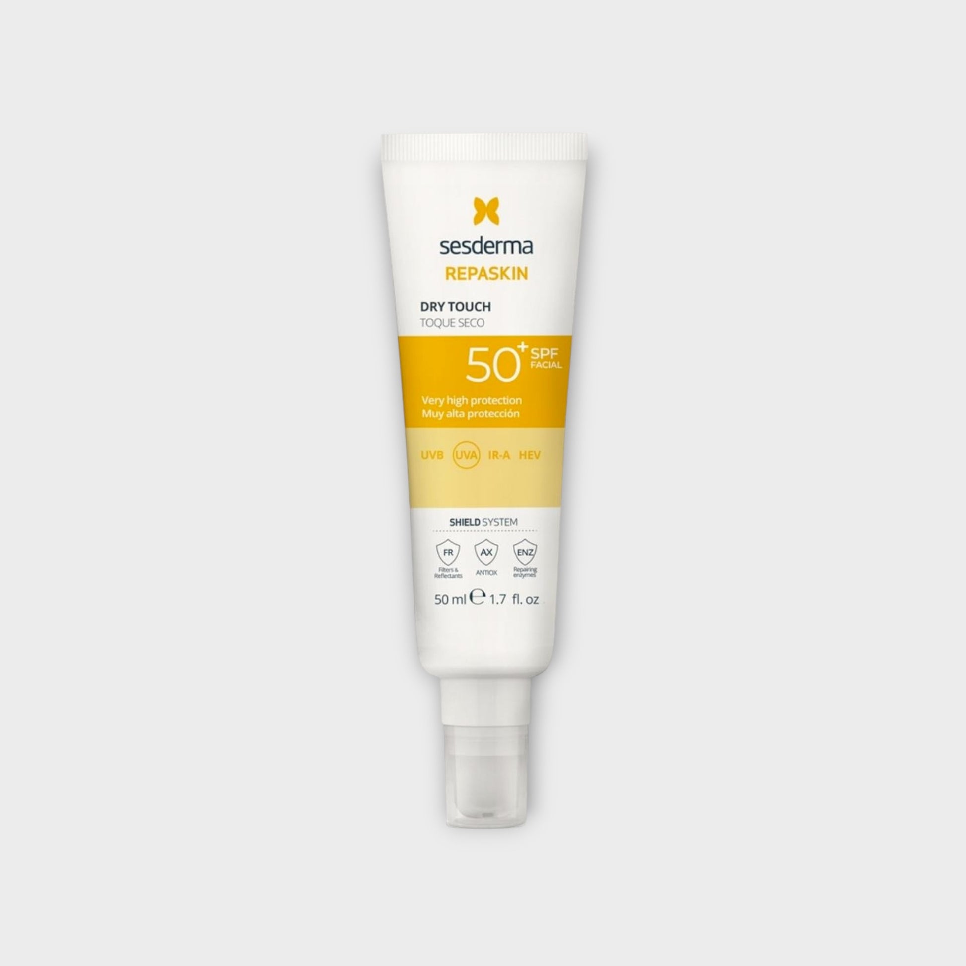 Sesderma Repaskin dry touch spf50+ nawilżający krem ochronny z filtrami UV