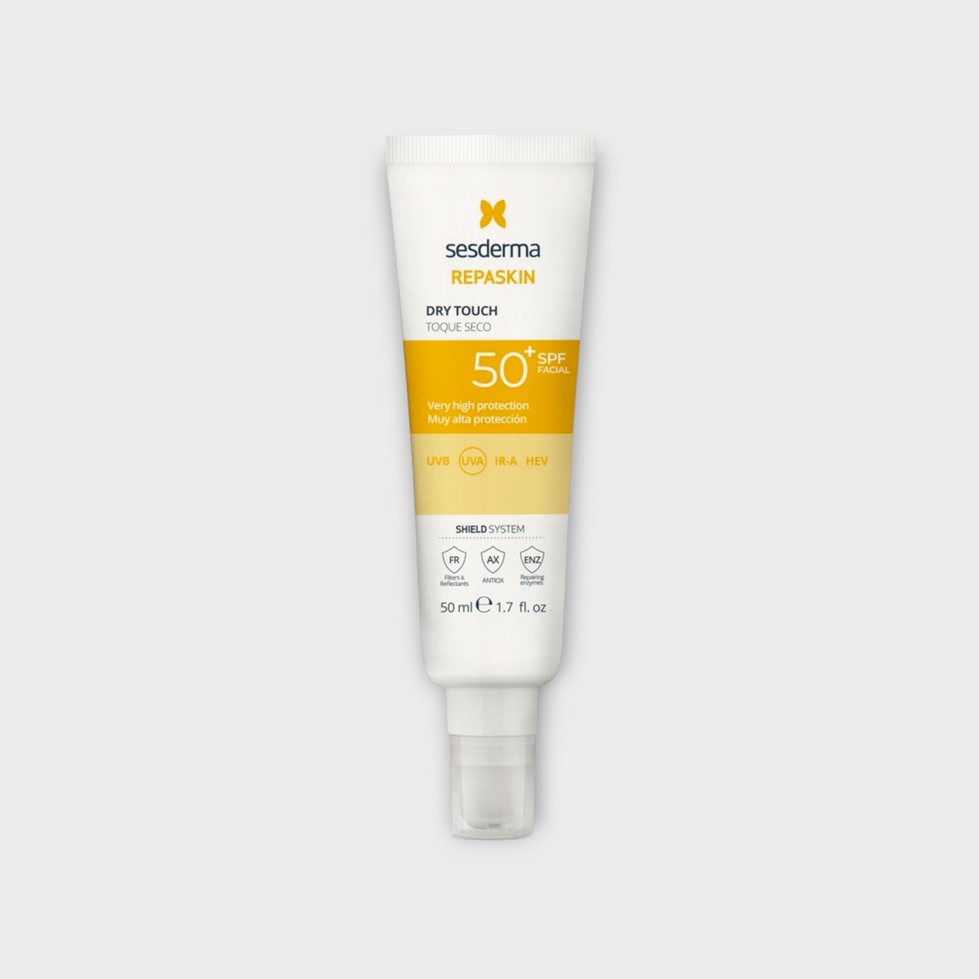 Sesderma Repaskin dry touch spf50+ nawilżający krem ochronny z filtrami UV