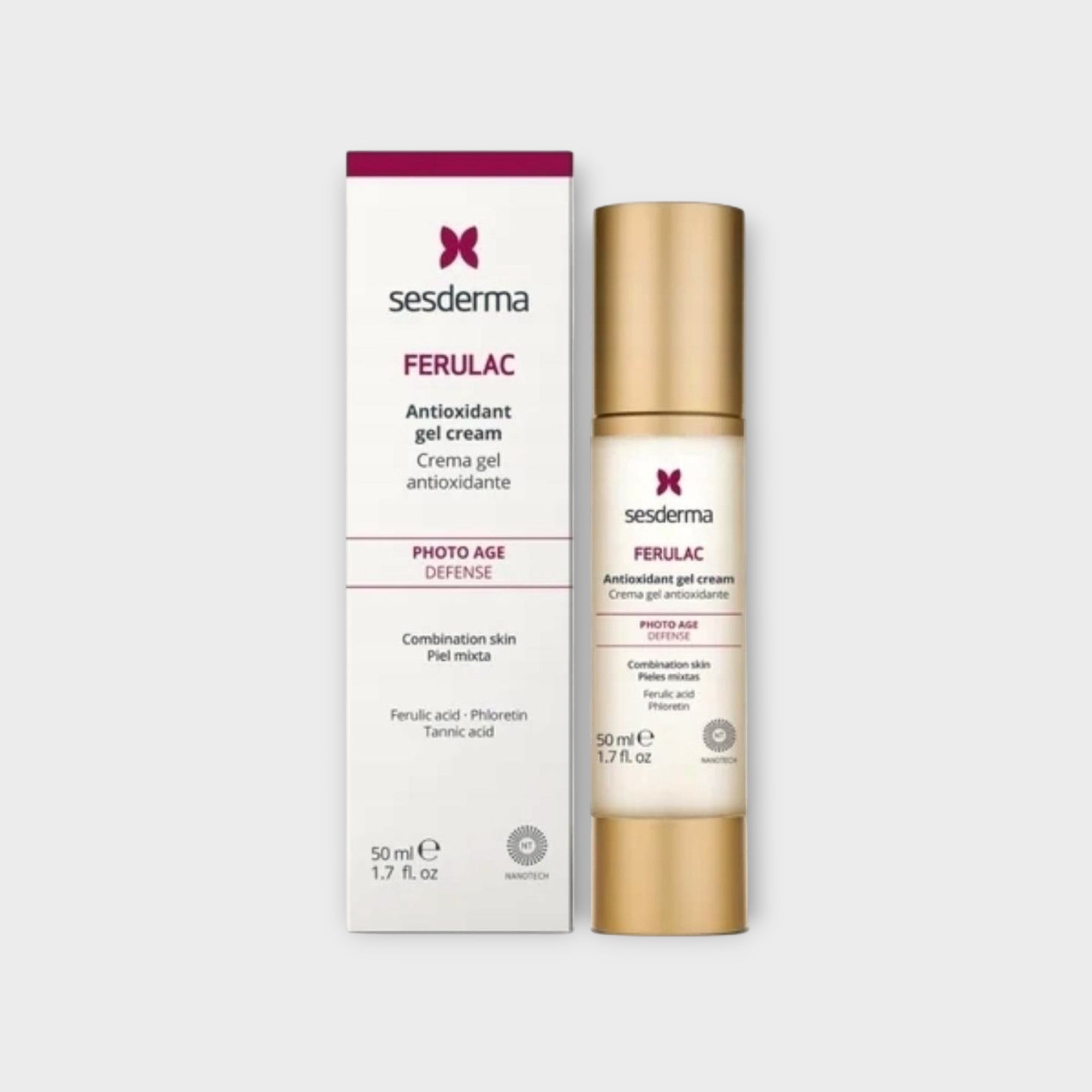 Sesderma Ferulac Gel Cream 50ml - Krem-żel z ferulowym kwasem, nawilżenie skóry