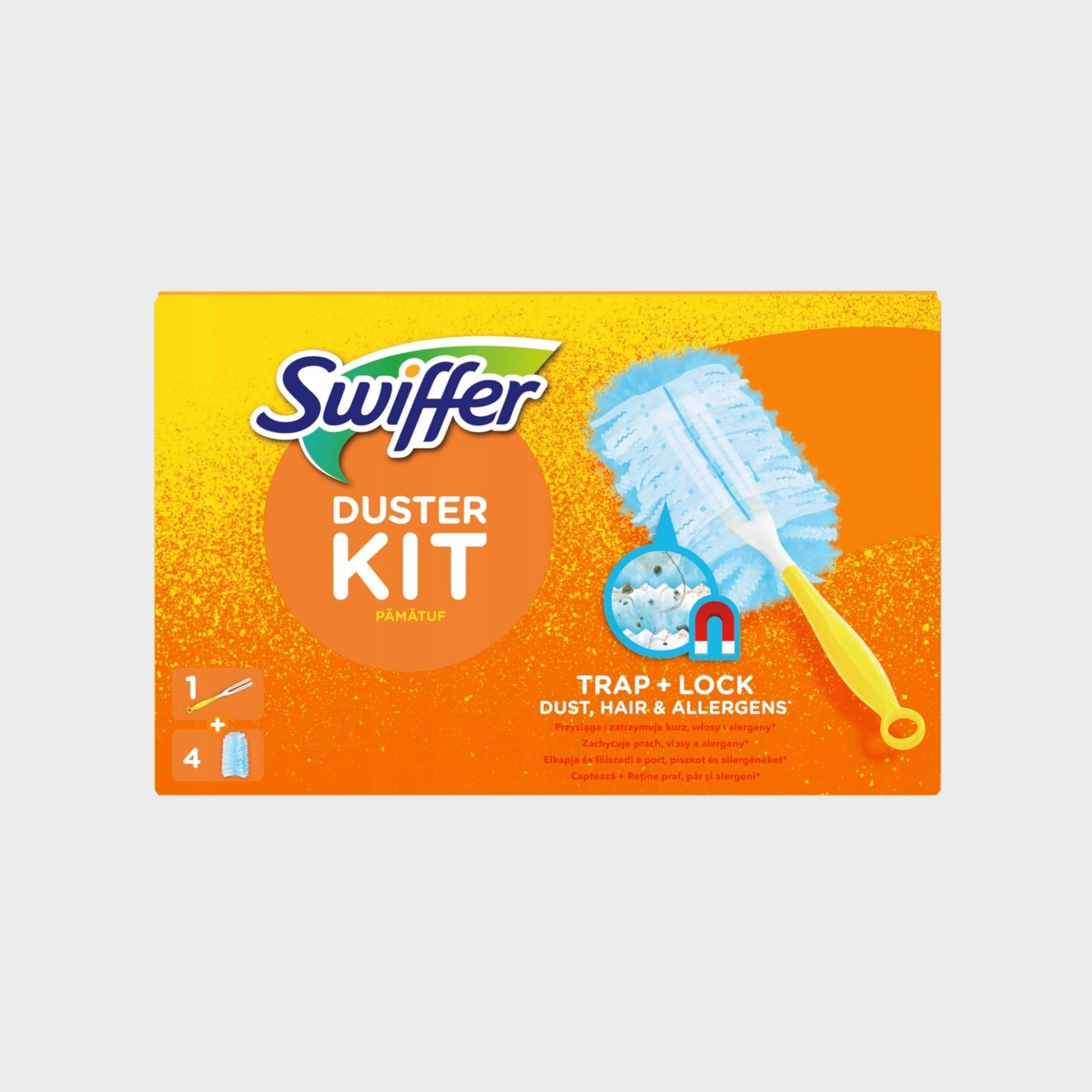 Swiffer Duster zestaw 1+4 do zbierania kurzu i sierści