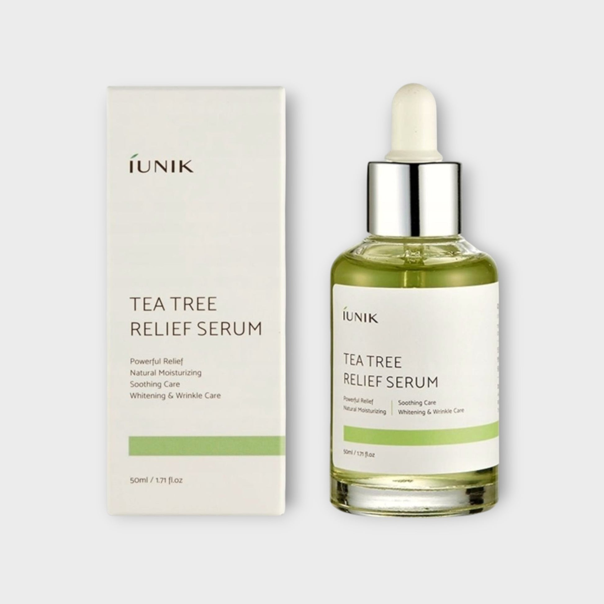 Serum Tea Tree Relief iUNIK - koncentrat do twarzy, pielęgnacja skóry wrażliwej