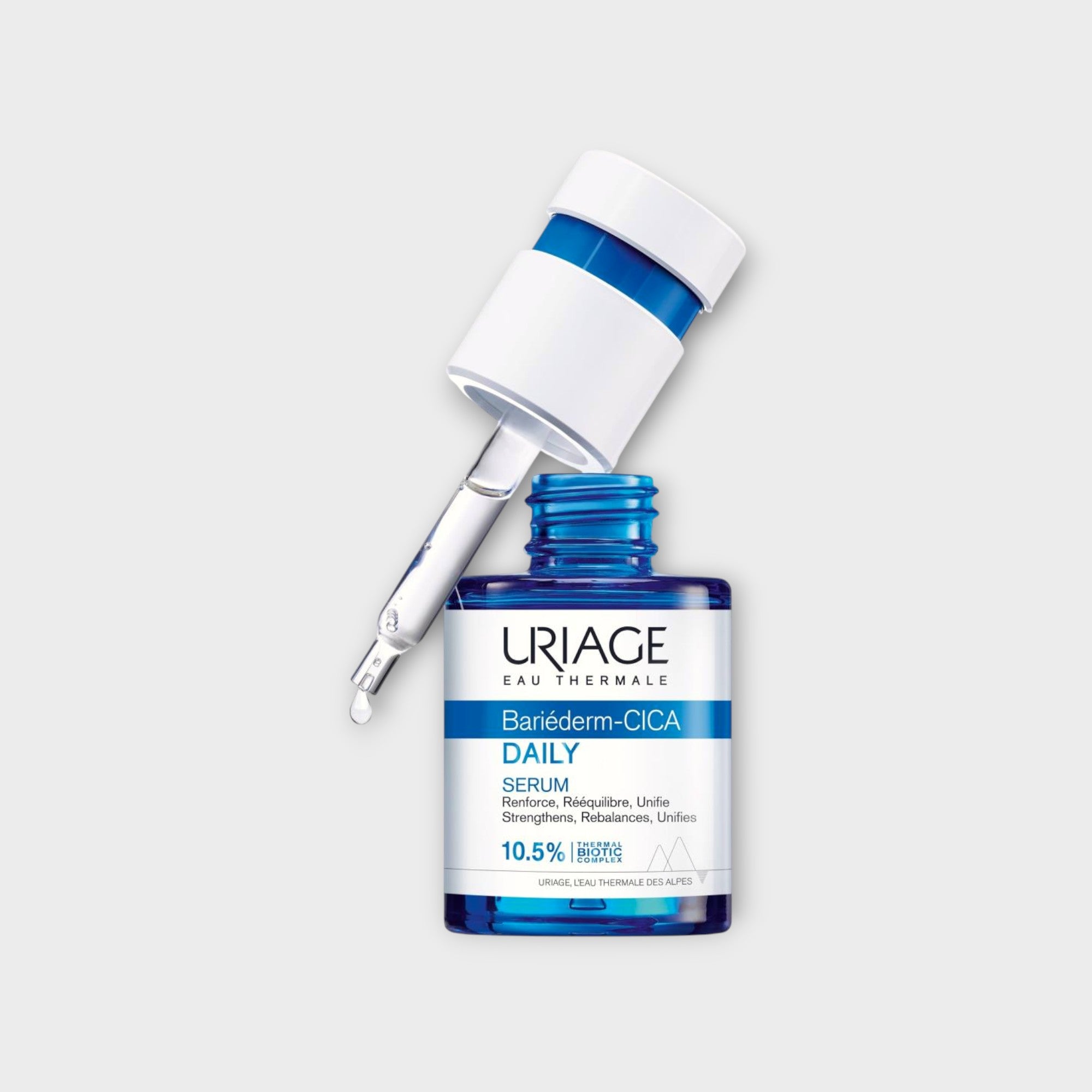 Uriage Bariéderm Cica Daily Serum, wzmacniające serum do twarzy, nawilżenie skóry wrażliwej