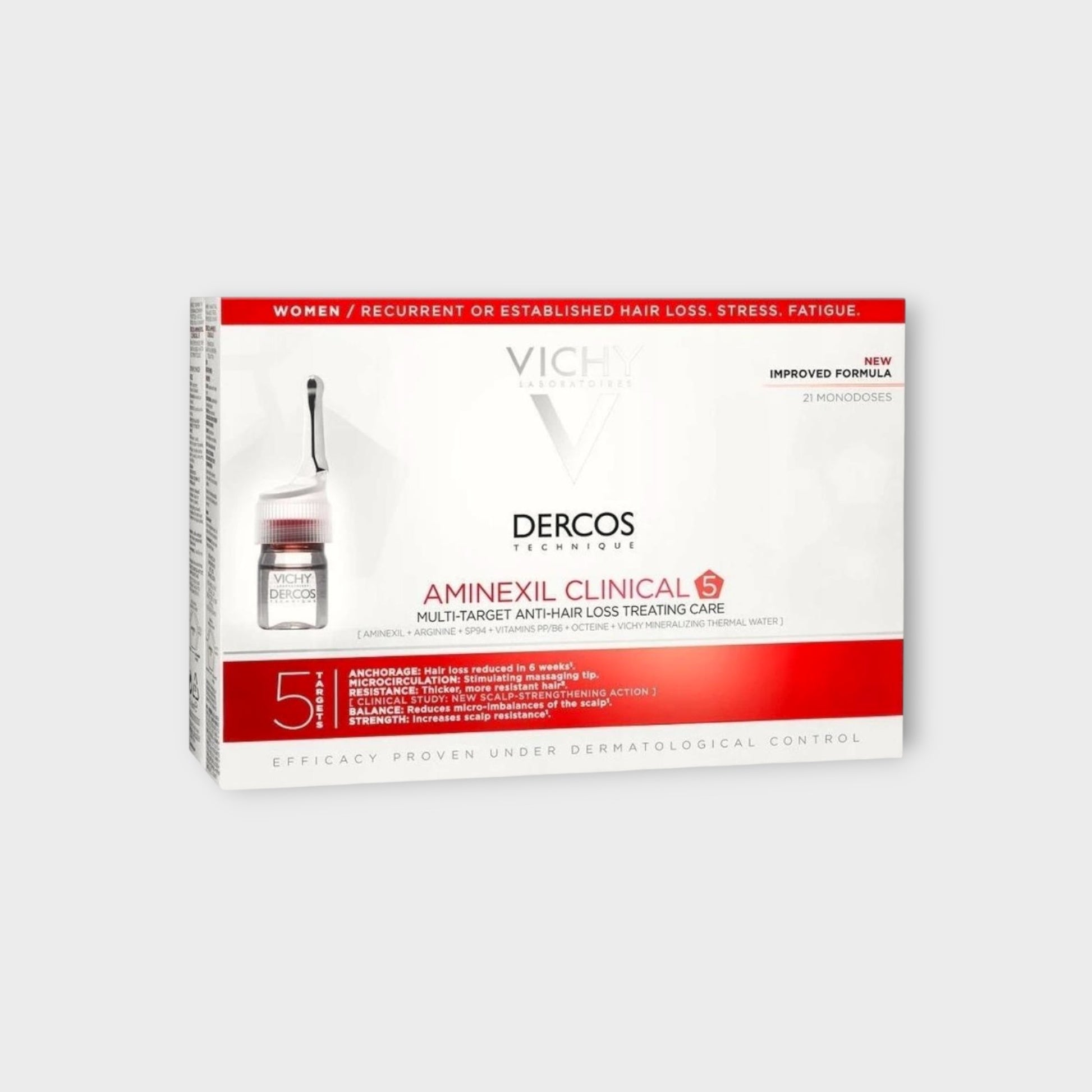 Vichy Dercos Aminexil Kuracja Przeciw Wypadaniu Włosów 21x6 ml
