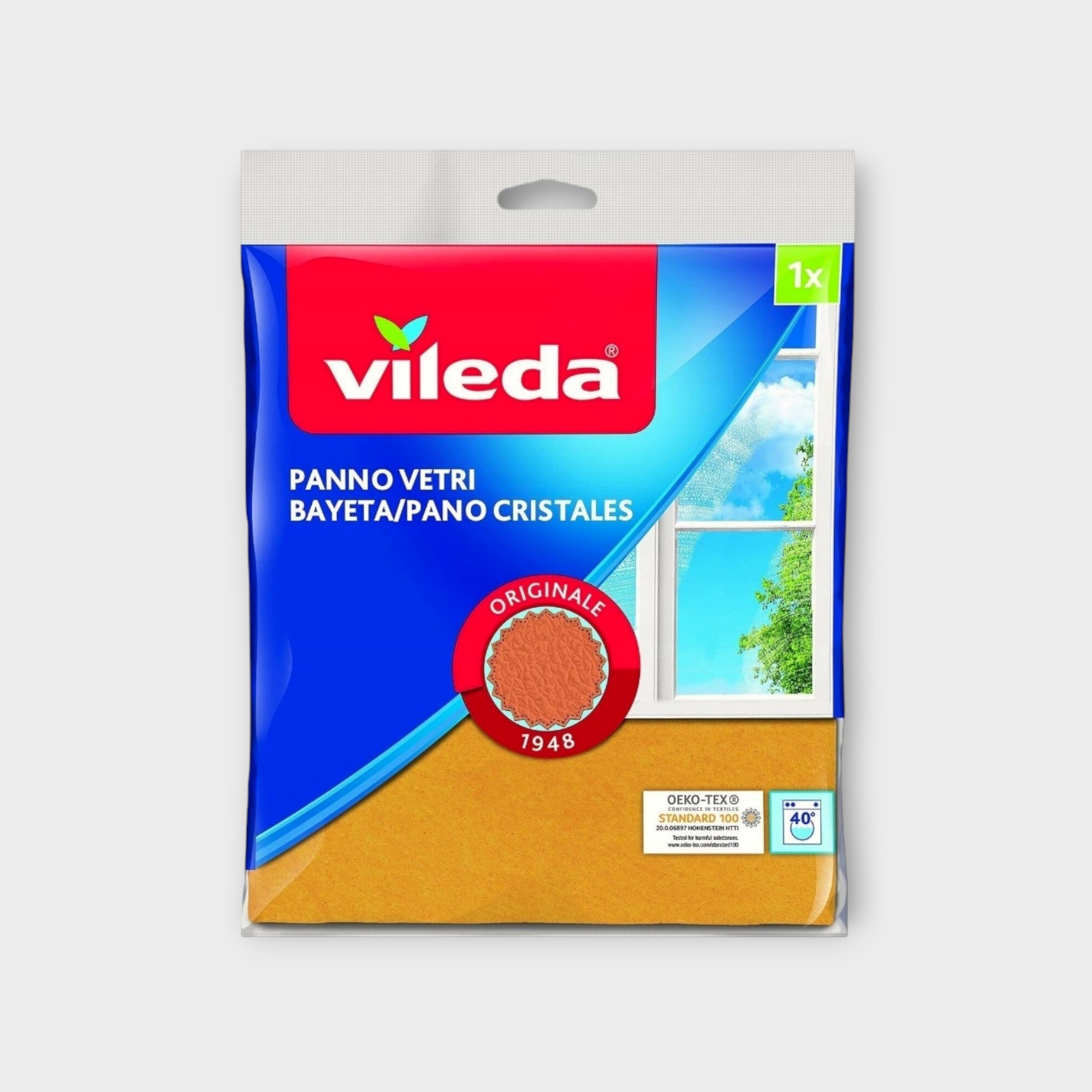 Ściereczka z mikrofibry Vileda Panno Vetri do szyb i luster 40×36 cm