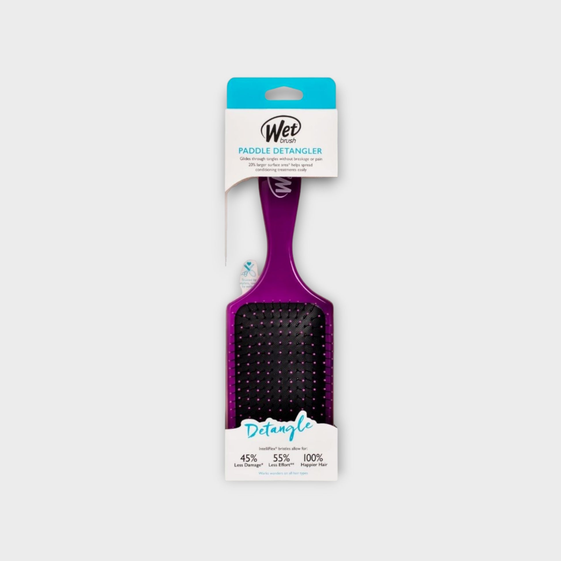 Szczotka Wet Brush Pro Paddle Detangler Purple do rozczesywania, profesjonalna